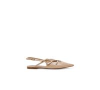 Ballerina STEVE MADDEN "STEVE MADDEN Ballerinas Lederimitat", Damen, Gr. 38, beige (taupe lack), Lederimitat, Schuhe Ballerina (12891426-38) taupe lack