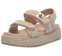 Steve Madden Damen Bigmona Sandale, Natural Raffia, 37 EU