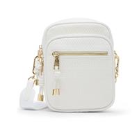 Steve Madden Damen Crossbody Damienw Umhängetasche, weiß