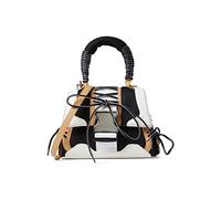 Steve Madden Damen Top Handle Diego Crossbody mit Tragegriff Oben, Schwarz/Braun