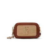 Steve Madden Damen Double Zip Daisy-S Crossbody mit doppeltem Reißverschluss, Cognac