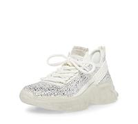 Steve Madden Damen Maxima Sneaker, Weiße Strasssteine, 38 EU
