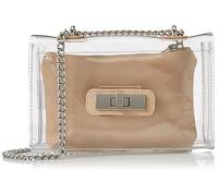 Steve Madden Damen Scene Crossbody Clutch Umhängetasche, Transparent, Einheitsgröße