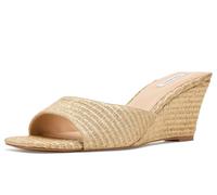 Steve Madden Damen Seleste Keilsandalen, Goldbast, 5.5