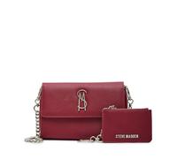 Steve Madden Damen Wallet Carina-B Geldbörse Crossbody mit Tasche Geschenkset, Saffiano-Rot