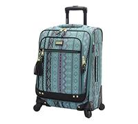 Steve Madden Designer-Gepäckkollektion - Leichter Softside-Koffer für Damen und Herren - strapazierfähige 50,8 cm große Tragetasche mit 4 rollenden Spinner-Rädern, Legends Turquoise, 50,80 cm,