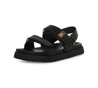 Steve Madden Mona Flache Sandalen für Mädchen, Schwarz, 2 Little Kid