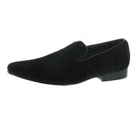 Steve Madden Herren Lifted Slipper, Schwarzer Samt, 42 EU