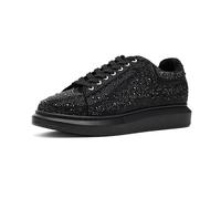 Steve Madden Herren Icebox Sneaker, Schwarze Strasssteine, 43 EU