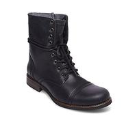 Steve Madden Herren Troopah-c Springerstiefel, Schwarz Leder, 43 EU