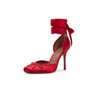 Steve Madden Larina Damen-Absatzschuhe, rot satiniert, 9