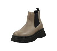 Stiefelette STEVE MADDEN "STEVE MADDEN Stiefelette Leder/Textil", Damen, Gr. 39, beige, Leder, Textil, casual, Schuhe (85593667-39) beige