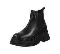 Steve Madden Stiefelette Leder/Textil Schwarz/Schwarz