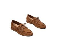 Steve Madden Leder-Schnürschuhe in Hellbraun - Größe 38 | Damen Schnuerschuhe