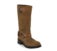 Steve Madden Leder-Stiefel "Beau" in Beige - Größe 36 | Damen Stiefel