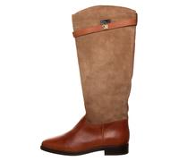 Steve Madden Leder-Stiefel "Novi" in Taupe - Größe 37 | Damen Stiefel
