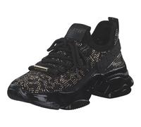 Sneaker STEVE MADDEN "STEVE MADDEN Sneaker Textil", Damen, Gr. 38, schwarz (schwarz, gold), Textil, Schuhe (44298558-38) schwarz, gold