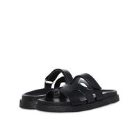 Steve Madden Mayven Schlupfsandale für Damen, Schwarz Leder, 36 EU
