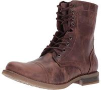 Steve Madden Men's TROOPAH-C Combat Boot, Brown Leather, 13 M US