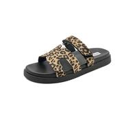 STEVE MADDEN MISSILE MISSILE-L Leopard Leopard Ponyfell Damen Hausschuhe Klettverschluss 41