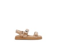 Riemchensandale STEVE MADDEN "STEVE MADDEN Sandalen Textil", Damen, Gr. 41, beige, Textil, Schuhe Riemchensandale (43673900-41) beige