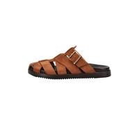 Pantolette STEVE MADDEN "STEVE MADDEN Pantoletten Leder", Damen, Gr. 37, cognac, Leder, Schuhe Pantolette (62763604-37) cognac
