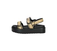 Steve Madden Sandalen Lederimitat Schwarz/Beige - 37