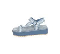 Riemchensandale STEVE MADDEN "STEVE MADDEN Sandalen Textil", Damen, Gr. 41, blau (denim), Textil, casual, Schuhe (16294515-41) denim