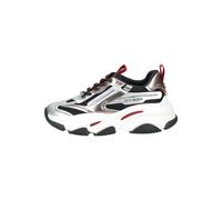 Sneaker STEVE MADDEN "STEVE MADDEN Sneaker Lederimitat/Mesh", Damen, Gr. 40, weiß, rot, Lederimitat, Textil, Schuhe Sneaker (98020310-40) weiß, rot