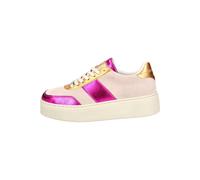 Plateausneaker STEVE MADDEN "STEVE MADDEN Sneaker Veloursleder/Textil", Damen, Gr. 38, orange, Veloursleder, Textil, casual, Schuhe (37817969-38) orange