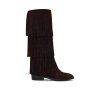 Bikerboots STEVE MADDEN "STEVE MADDEN Stiefel Veloursleder", Damen, Gr. 39, braun, Veloursleder, Schuhe Bikerboots (67410759-39) braun