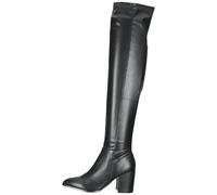 Overkneestiefel STEVE MADDEN "STEVE MADDEN Stiefel Lederimitat", Damen, Gr. 40, schwarz, Lederimitat, casual, Schuhe (37350518-40) schwarz
