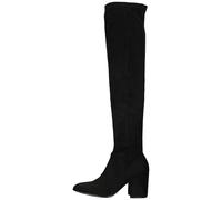 Overkneestiefel STEVE MADDEN "STEVE MADDEN Stiefel Textil", Damen, Gr. 36, schwarz, Textil, casual, Schuhe (92756521-36) schwarz