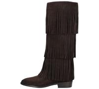 Bikerboots STEVE MADDEN "STEVE MADDEN Stiefel Veloursleder", Damen, Gr. 39, braun, Veloursleder, Schuhe Bikerboots (67410759-39) braun