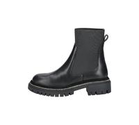 Stiefelette STEVE MADDEN "STEVE MADDEN Stiefelette Leder/Textil", Damen, Gr. 40, schwarz, Leder, Textil, casual, Schuhe (78738815-40) schwarz