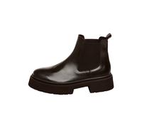 Stiefelette STEVE MADDEN "STEVE MADDEN Stiefelette Leder/Textil", Damen, Gr. 41, braun (schwarz), Leder, Textil, Schuhe Stiefelette (31145349-41) schwarz