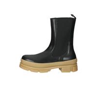 Steve Madden Stiefelette Leder/Textil Schwarz/Beige - 38