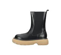 Steve Madden Stiefelette Leder/Textil Schwarz/Beige - 40