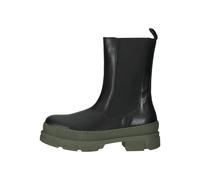Steve Madden Stiefelette Leder/Textil Schwarz/Grün - 40