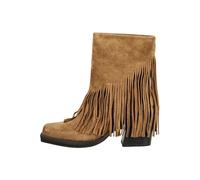 Bikerboots STEVE MADDEN "STEVE MADDEN Stiefelette Veloursleder", Damen, Gr. 38, chestnut, Veloursleder, Schuhe (65218945-38) chestnut