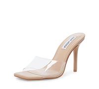 Steve Madden Women's Signal Heeled Sandal, Transparent, 39-40 EU
