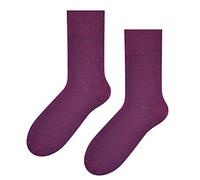 Steven Klassische, elegante Anzugsocken mit Gleitmuster für Herren, Wadenmitte, Burgund, EU45-47 / UK10-12