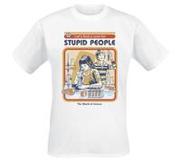Steven Rhodes A Cure For Stupid People T-Shirt weiß in M