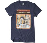 Steven Rhodes Cure for Stupid People T-Shirt Navy-XL