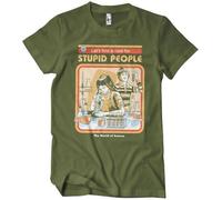 Steven Rhodes Cure for Stupid People T-Shirt Olive-L