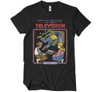 Steven Rhodes Don't Sit Too Close to The Television T-Shirt Black-XL