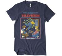Steven Rhodes Don't Sit Too Close to The Television T-Shirt Navy-XL