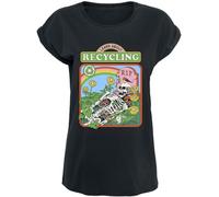 Steven Rhodes Learn About Recycling Frauen T-Shirt schwarz