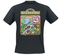 Steven Rhodes Learn About Recycling T-Shirt schwarz in 4XL