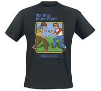 Steven Rhodes My First Knife Fight T-Shirt schwarz in M